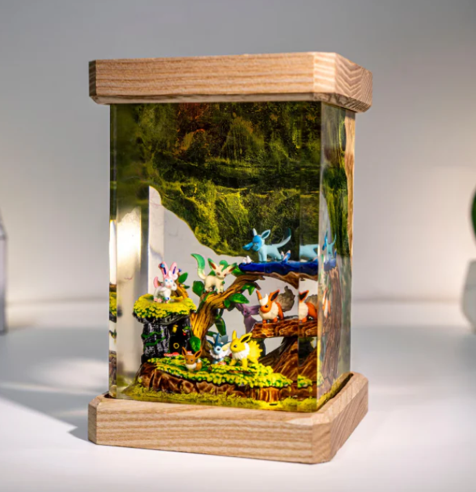 Eeveeloution Resin Lamp