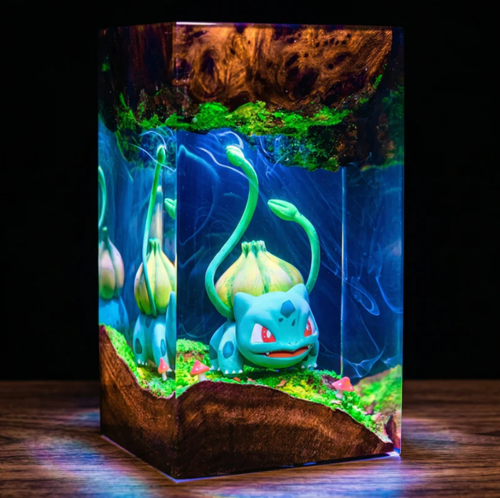 Bulbasur Resin Lamp